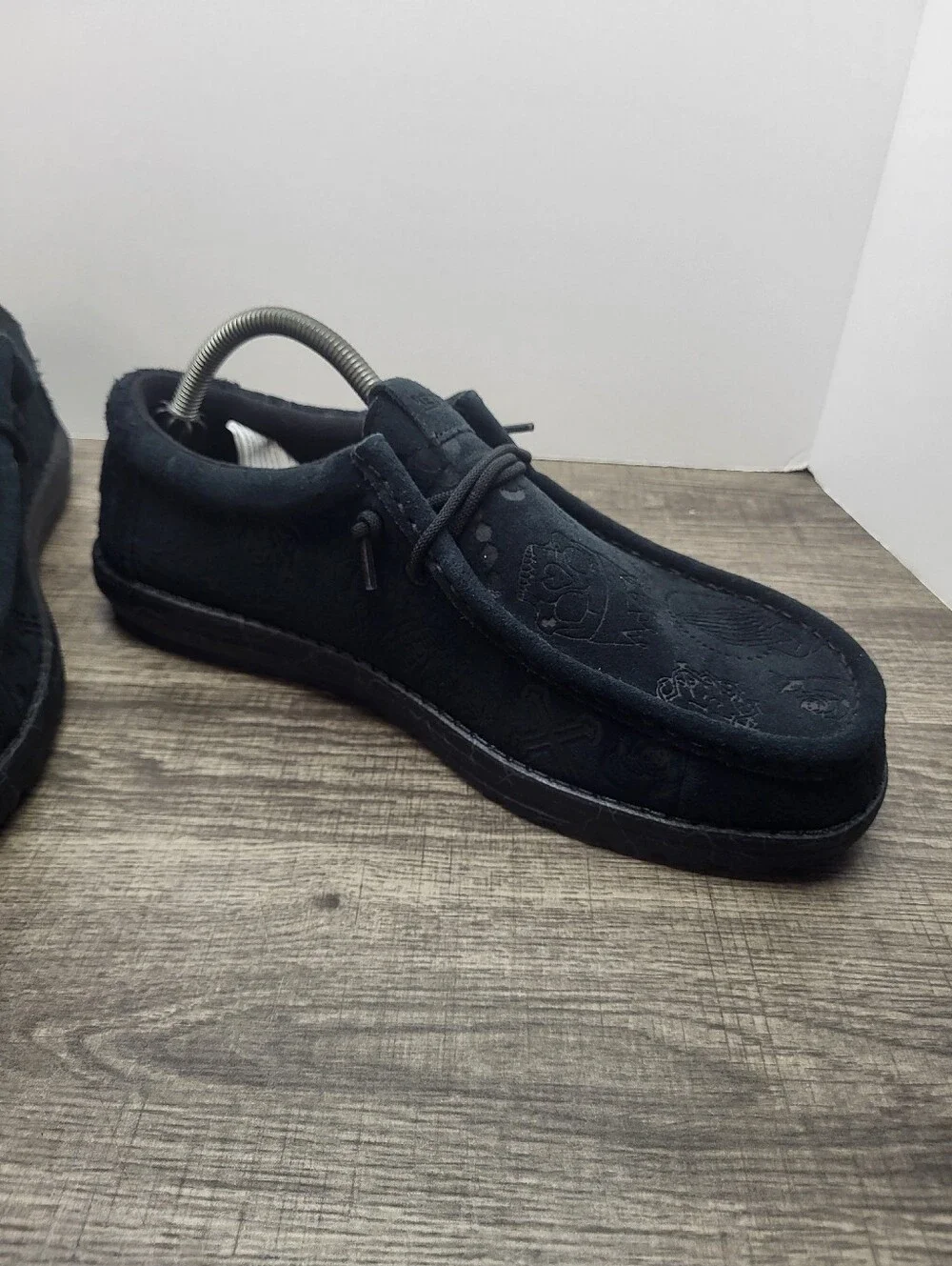 Hey Dude X Jelly Roll Wally Black Suede Shoes Men’s Size 11 Limited Edition New